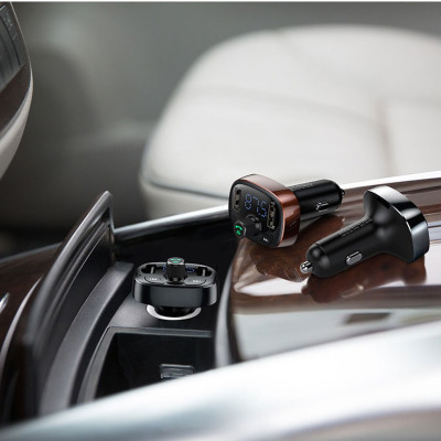 Tẩu sạc đa năng phát nhạc trên ô tô Baseus T Shaped S-09 Car Bluetooth MP3 Player - Hàng chính hãng