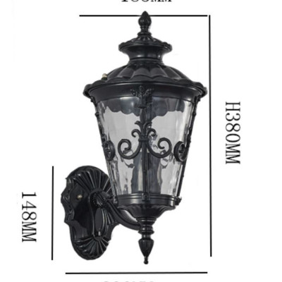 Đèn tường UDAN trang trí cột cổng, hành lang, ban công, sân vườn cao cấp - kèm bóng LED chuyên dụng (0127).