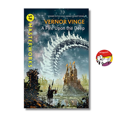 Sách - A Fire Upon the Deep by Vernor Vinge | Award-Winning SF Masterworks English Science Fiction