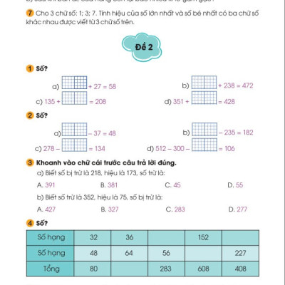 Sách - 100 Đề Kiểm Tra Toán Lớp 3 - Biên soạn theo chương trình GDPT mới - ndbooks