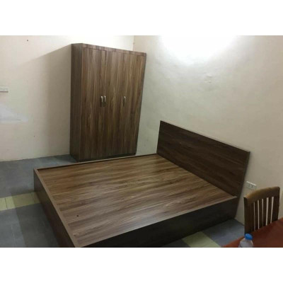 (FREE SHIP Y Hình )--COMBO Giường Tủ Quần Áo Gỗ MDF Phủ Melamine Chống Xước Lõi Mịn BỀN - RẺ - ĐẸP, Thiết Kế Hiện Đại