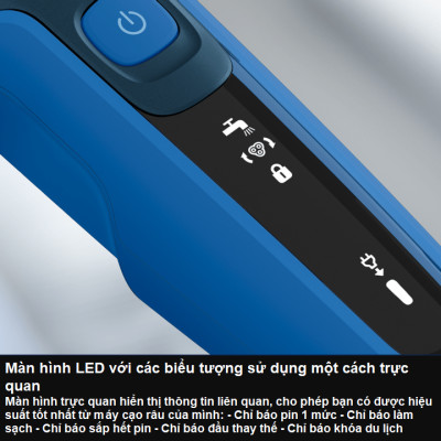 Máy cạo râu khô và ướt thương hiệu cao cấp Philips Hà Lan S5466/03 - Hàng Nhập Khẩu