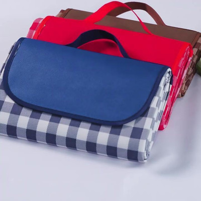 Thảm Dã Ngoại Picnic Hoạ Tiết Caro, Gấp Gọn Agnite - Thảm Cắm Trại, Đi Du Lịch, Đi Phượt, Chụp Ảnh