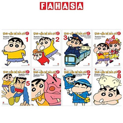 Combo Manga - Shin - Cậu Bé Bút Chì - Đặc Biệt: Tập 1 - 8 (Bộ 8 Cuốn)