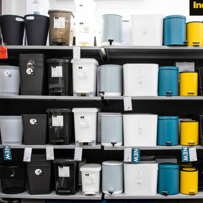 Thùng rác mini văn phòng có nắp 5L FIONA màu xanh dương | Index Living Mall - Phân phối độc quyền tại Việt Nam