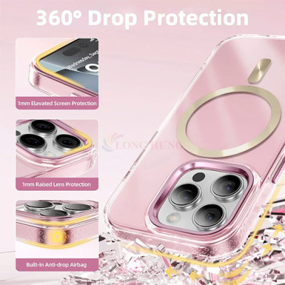 Ốp lưng chống sốc hỗ trợ sạc không dây Innostyle dành cho iP 16 Pro/16 Pro Max - Hàng chính hãng