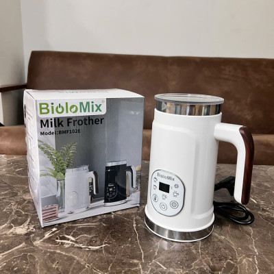Máy tạo bọt sữa, cà phê, ca cao New Digital 5 trong 1 chuyên nghiệp thương hiệu Mỹ Biolomix BMF102E - Hàng nhập khẩu