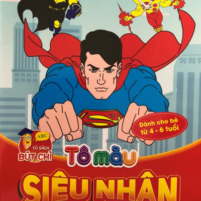 Tô màu siêu nhân tập 1,2,3,4 - bộ 4 cuốn