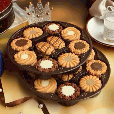 Bánh quy bơ cao cấp Bourbon Torte Cookies hộp thiếc 310gr