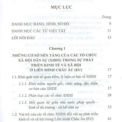 Vai Trò Của Các Tổ Chức Xã Hội Dân Sự Trong Phát Triển Kinh Tế Và Xã Hội Ở Một Số Quốc Gia Trong Liên Minh Châu Âu (Sách Chuyên Khảo)