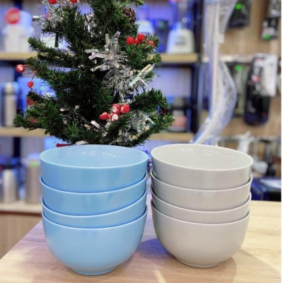 Bộ 4 bát tô thủy tinh Luminarc Diwali 14.5cm màu xanh dương/màu ghi P0731*4/P2017*4 | Hàng chính hãng