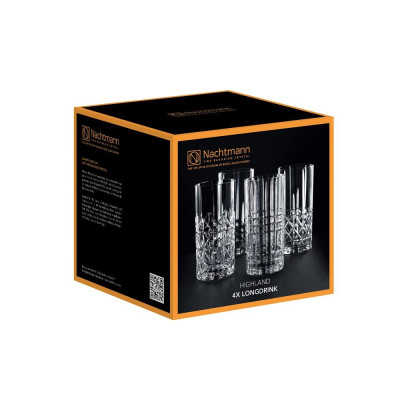Bộ 4 ly pha lê cao Nachtmann Highland - SX tại Đức - Hàng chính hãng
