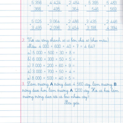 Vở ô Li Bài Tập Toán Lớp 3 Quyển 2 (Dùng Kèm SGK Chân Trời Sáng Tạo)_HA