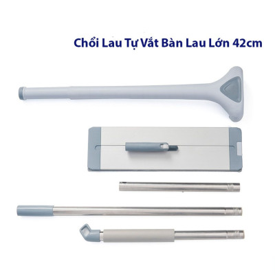 Cây Lau Nhà Vắt Phẳng Xanh 42cm