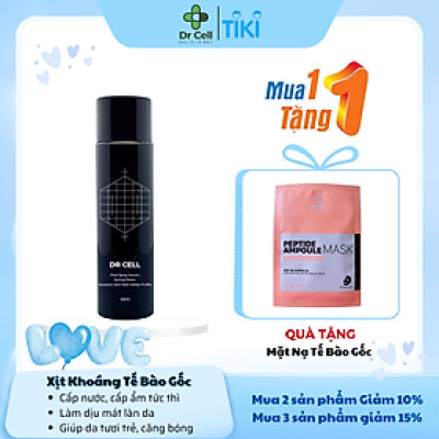 Xịt Khoáng Tế Bào Gốc Dr Cell 120ml cấp ẩm phục hồi da cho da tươi trẻ - Hàng Chính Hãng