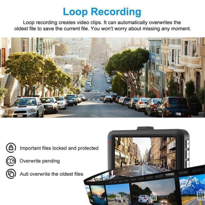 Camera Hành Trình Wdr 3.0 Inch Full Hd 1080P Siêu Nét Cho Các Dòng Ô Tô