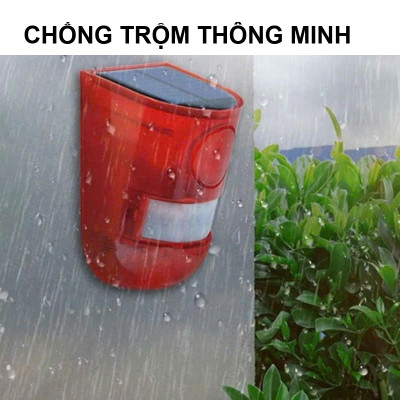 Thiết Bị Báo Động Chống Trộjm Hồng Ngoại Không Dây – Dùng Năng Lượng Mặt Trời, Cảnh Báo Siêu Nhạy, đèn trang trí