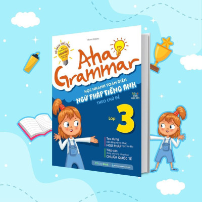 Sách - Aha Grammar - Ngữ Pháp & Bài Tập Bổ Trợ Toàn Diện Ngữ Pháp Tiếng Anh Lớp 3 Theo Chủ Đề - Combo 2 Cuốn - Megabook