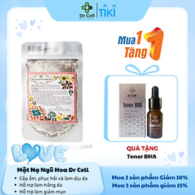 Mặt Nạ Ngũ Hoa Dr Cell 80g cấp ẩm trắng mượt da phục hồi da sau tái tạo hỗ trợ làm giảm mụn - Hàng Chính Hãng