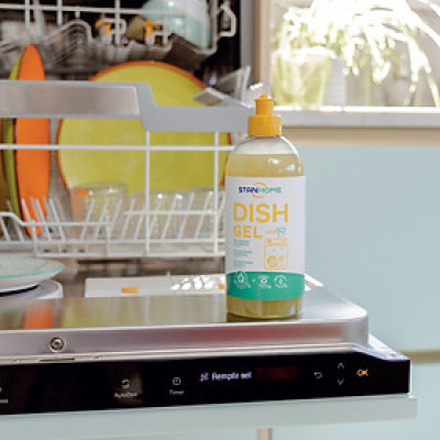 Gel rửa bát đậm đặc chuyên dụng cho máy rửa bát All in One Stanhome DISH GEL 500ml - version mới