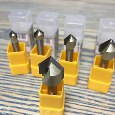 Mũi phay, mũi soi, mũi cắt rãnh chữ V 90độ 1/4"x1/4" (D=H=6.35mm) ARDEN