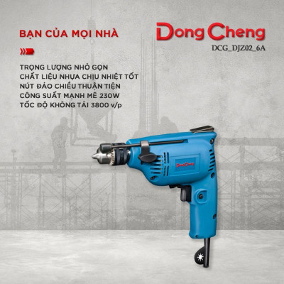 MÁY KHOAN 230W DONGCHENG DJZ02-6A - HÀNG CHÍNH HÃNG