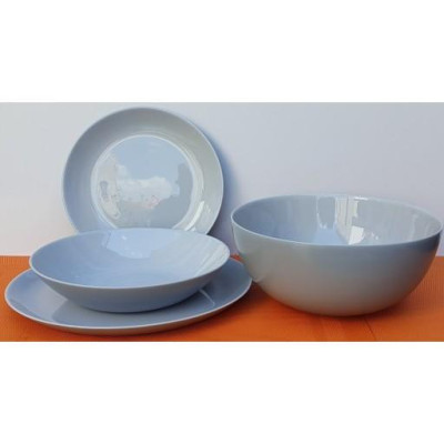 Bộ bát đĩa (tô, chén, dĩa) thủy tinh Luminarc Diwali Granit 12CT DW 12C, dùng lò vi sóng, máy rửa bát | Hàng chính hãng