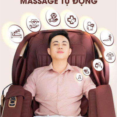Ghế Massage Toàn Thân Lifesport LS-789, Trị Liệu Nhức Mỏi Với Đai Massage Hồng Ngoại, BH 6 Năm