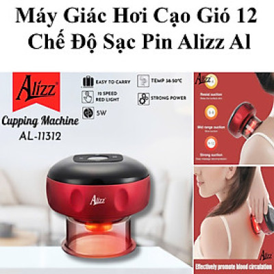 Máy Giác Hơi Cạo Gió Sạc Pin Alizz Al-11312 12 Chế Độ Tiện Lợi Dễ Sử Dụng