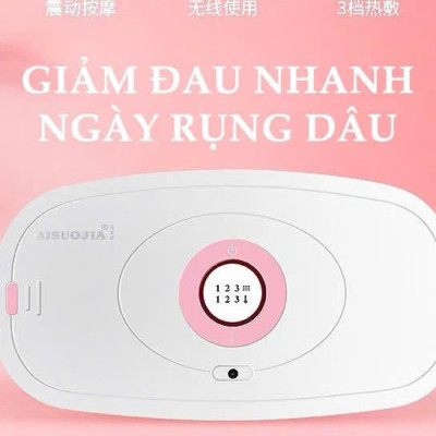 Đai massage bụng kinh-A858, máy làm ấm tử cung, giảm đau ngày rụng dâu
