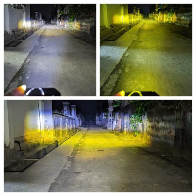 Đèn Trợ Sáng Bi Cầu 2 Màu Cốt Pha, Mẫu Mới Hàng VIP - Bản Đặc Biệt 4 Chế Độ: Ánh Sáng Đỉnh Cao