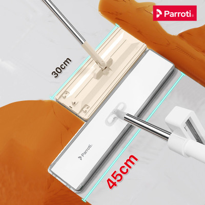 Cây Lau Nhà Tự Vắt, Bàn Lau Xoay 360 Độ, Có Tích Hợp Gạt Nước, Cây Lau Trợ Lực Parroti Magic - MG03