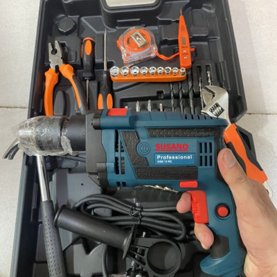 Máy Khoan Cam kết 100% Ruột Đồng Máy Khỏe Chạy Êm Bền, tặng kèm phụ kiện