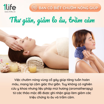 Gối thảo dược mùi hương hoa oải hương & bạc hà 1LIFE