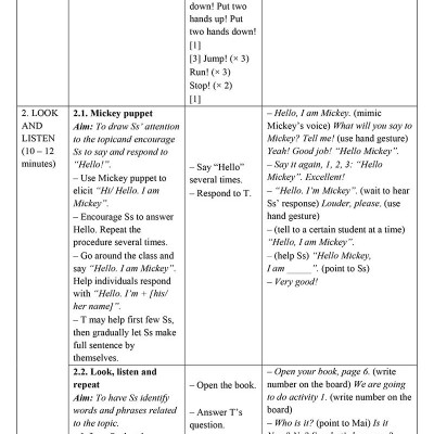 Thiết Kế Bài Giảng Tiếng Anh Lớp 3 - Tập 1
