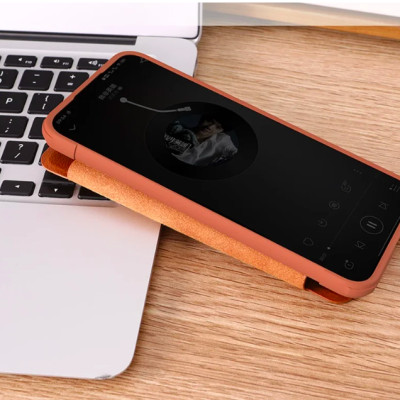 Bao da cho SamSung Galaxy S24 FE chính hãng Nillkin QIN có nắp trượt bảo vệ camera sau - Hàng chính hãng