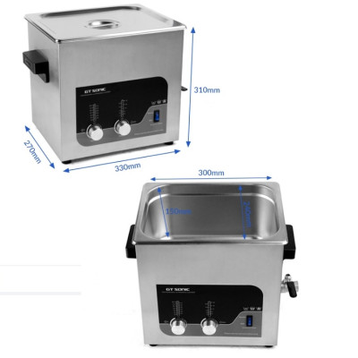 Bể rửa siêu âm Gtsonic T9-9L giúp tẩy rửa, làm sạch, vệ sinh, bảo dưỡng các vật dụng phòng thí nghiệm, công nghiệp cơ khí, dụng cụ nha khoa/y tế, dung cụ gia đình, trang sức, đồng hồ – Hàng Chính Hãng