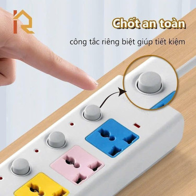Ổ Điện Thái Lan Đa Năng 4 Ổ Cắm Và 2 Cổng Usb Sạc Dây Dài 1M5 Tiện Dụng