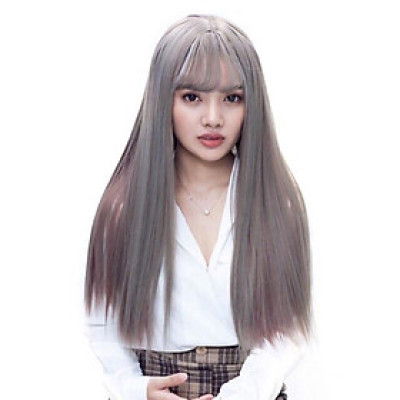 Nguyên đầu xám line cao cấp chịu nhiệt- hình thật- tặng lưới chùm tóc