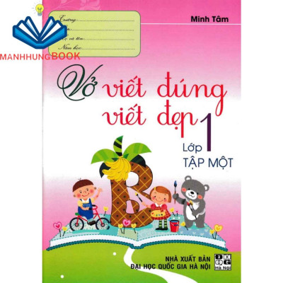 Sách - Combo Vở Viết Đúng Viết Đẹp Lớp 1 + Tập Viết Lớp 1 (Bộ 4 Cuốn)