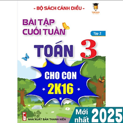 Sách - Bài tập cuối tuần Toán lớp 3 Cánh diều (Học kì 2) VietJack