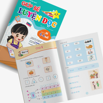 Combo 2 cuốn: Giúp bé Luyện đọc - Bước đầu Tập viết (Giúp bé tự tin vào lớp 1)