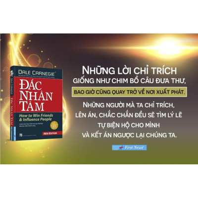 Sách - Combo Đắc nhân tâm  + Quẳng gánh lo đi & vui sống  - FirstNews