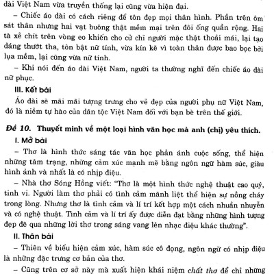 199 Dàn Bài Và Bài Văn Hay Lớp 10 (Tái Bản)