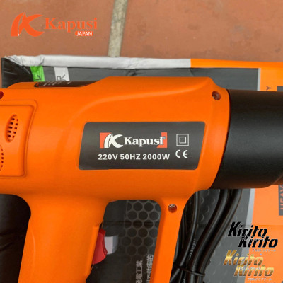 Máy Khò Hơi Nóng KAPUSI TOOLS Cao Cấp Công Suất Cao 2000W - Co Màng Cơ Đóng Gói Hàng Hóa