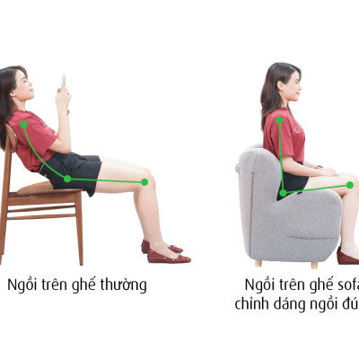 Ghế Sofa Chỉnh Dáng Ngồi Đúng iMat - Ghế ngồi chuẩn tư thế, giảm áp lực cột sống, dáng đẹp tự nhiên