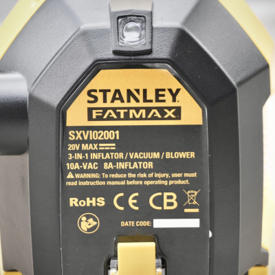 Máy bơm hơi đa năng dùng pin kèm tính năng thổi và hút bụi hiệu STANLEY Model SXVI02001-3 trong 1- HÀNG CHÍNH HÃNG
