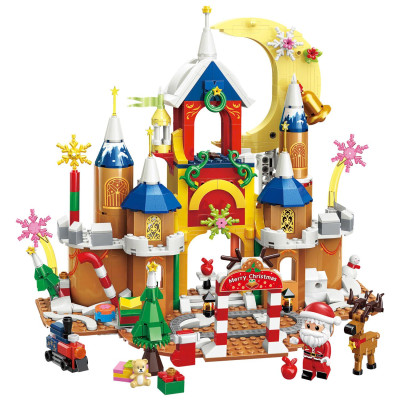 Đồ Chơi Lắp Ráp Chủ Đề Giáng Sinh - Christmas Castle - Keepplay 34016 (601 Mảnh Ghép)