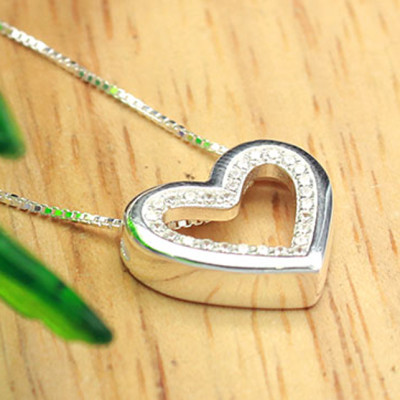 Dây Chuyền Và Mặt Dây Chuyền Nữ Bạc Ý Bạc Hiểu Minh DMD248 Trái Tim