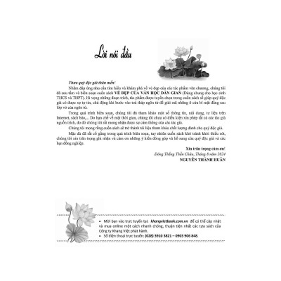 Sách - Vẻ Đẹp Của Văn Học Dân Gian - Theo Chương Trình Giáo Dục Phổ Thông Mới - Dùng Chung Cho 3 Bộ Sách Khối THCS & THPT  - Khang Việt Book